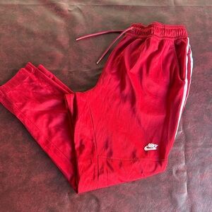 Nike Red Joggers with White Logo